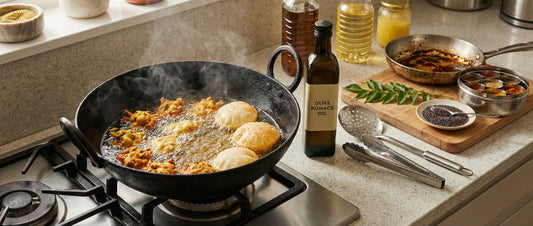 Best oils for Indian frying: why pomace works