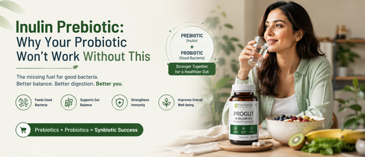 Indian wellness lifestyle showing healthy habits that support a prebiotic supplement routine.