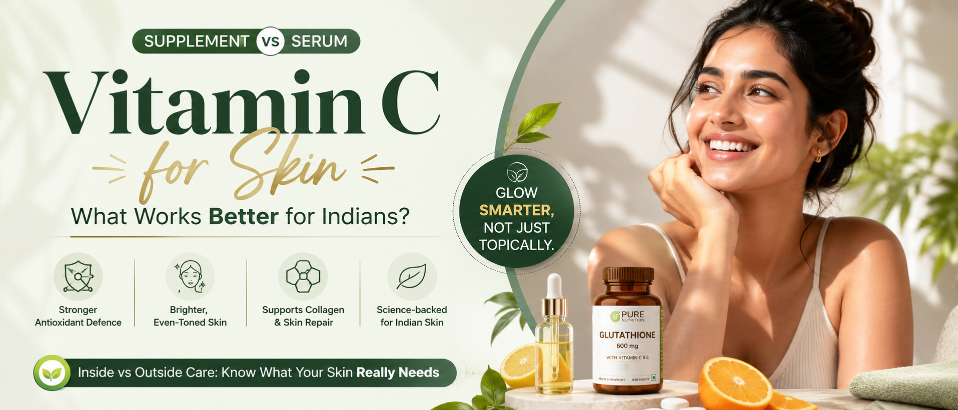 Top Vitamin C Skin Supplement India: 80% Serums Fail (2026) – Pure Nutrition