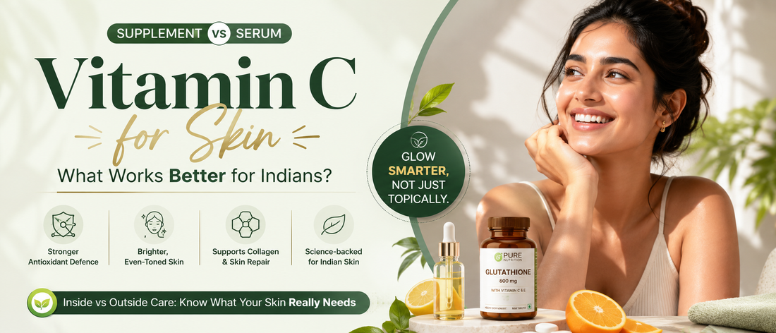 Top Vitamin C Skin Supplement India: 80% Serums Fail (2026) – Pure Nutrition