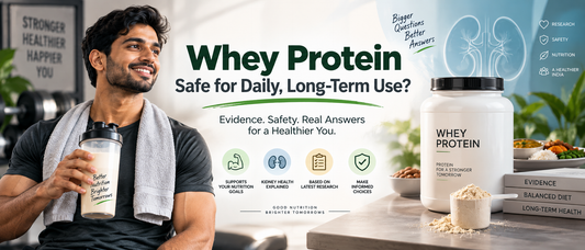 Whey protein daily long-term use and safety for Indian adults