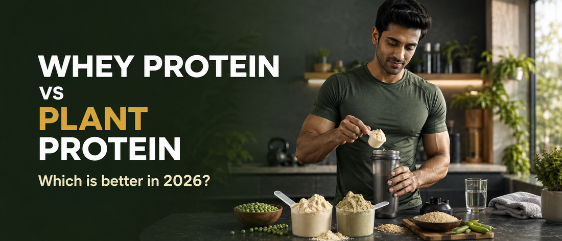 Whey protein vs plant protein comparison with protein powders and an Indian athlete