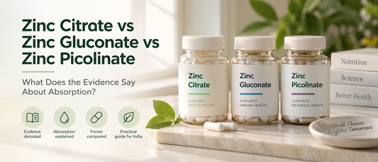 Zinc citrate, zinc gluconate and zinc picolinate compared for absorption