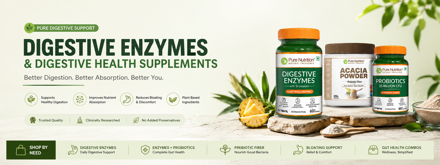 Digestive enzymes and digestive health supplements for healthy digestion