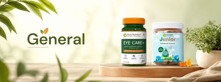 Pure Nutrition General wellness collection with Eye Care+ and Junior Multivitamin Gummies