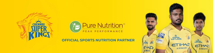 Chennai Super Kings (CSK) Official Sports Nutrition Partner - Pure Nutrition Peak Performance