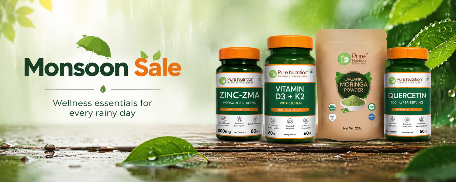 Pure Nutrition Monsoon Sale wellness supplements banner