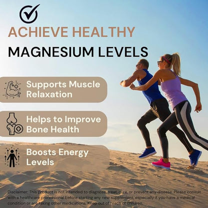 Magnesium Glycinate + Zinc - 120 Veg Tablets | Boosts Bone, Muscle & Nerve Health | Enhances Relaxation & Sleep Quality | Relieves Period Cramps & Supports Stress Management | Gentle on Stomach