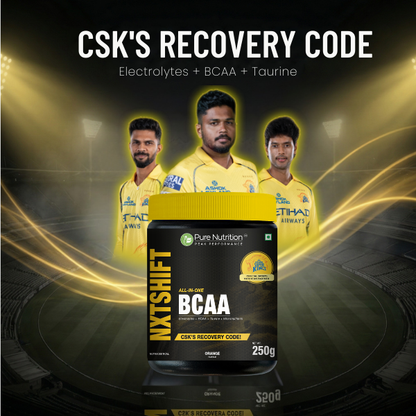 Peak Performance All-in-One BCAA Powder | 2:1:1 BCAA + Electrolytes + Taurine + Micronutrients | Orange Flavour| Orange Flavour| 250 g