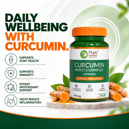 Curcumin with C3 Complex & Bioperine 60 Veg Capsules | Joint & Immunity