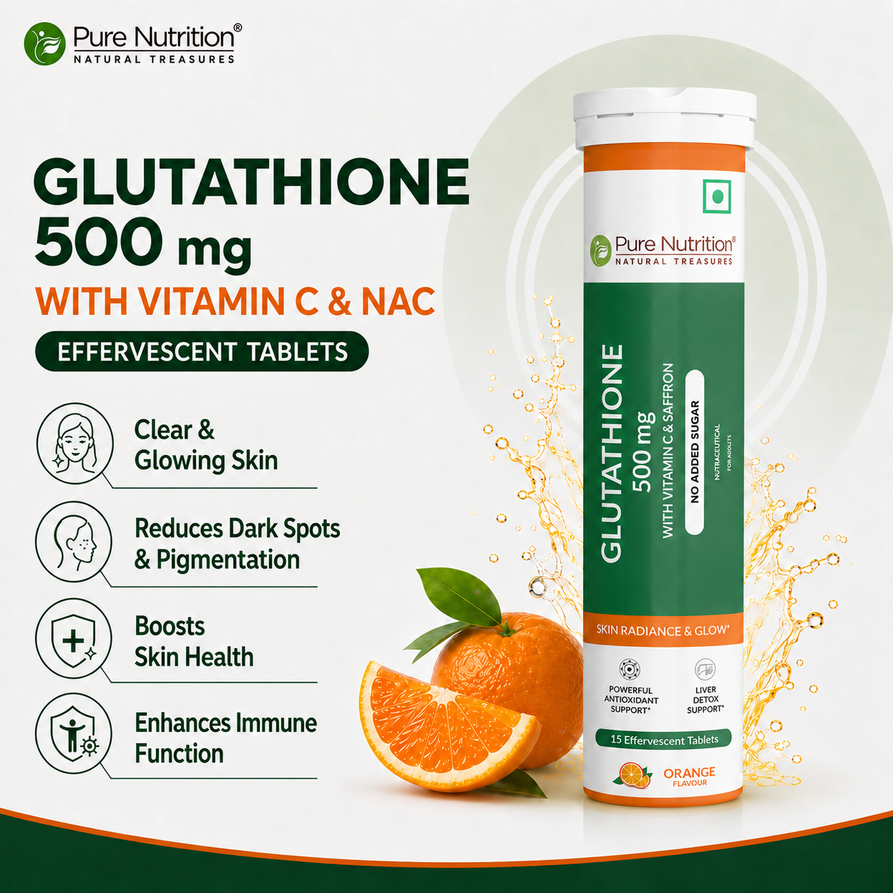 glutathione 500mg with vitamin c + & Saffron – Skin Glow Tablets – Pure Nutrition Lightening_LIP_BALM