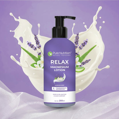Pure Nutrition Relax Magnesium Lotion | Lavender Scent | 250ml