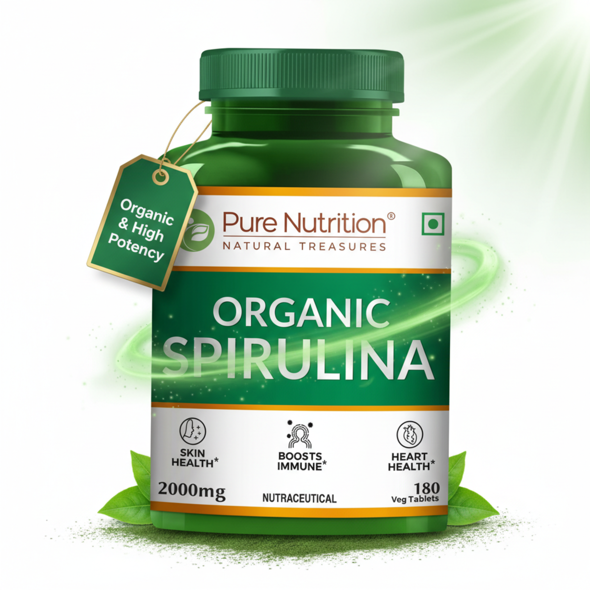 Spirulina Vegetarian Tablets – 180 Tablets
