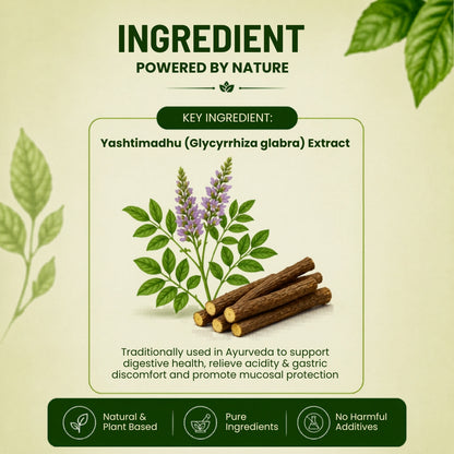 Pure Nutrition Yashtimadhu Tablets | Licorice Root Herbal Support for Digestive & Respiratory Wellness | Ayurvedic Supplement 