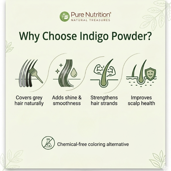 Pure Nutrition Natural Organic Indigo Powder