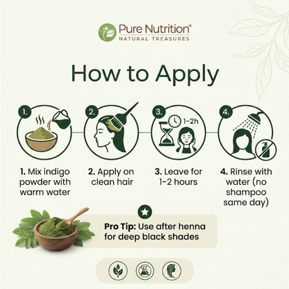 Pure Nutrition Natural Organic Indigo Powder
