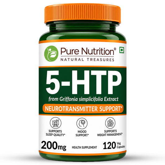 5-HTP 200 mg from Griffonia simplicifolia Extract | Neurotransmitter Support | 120 Capsules