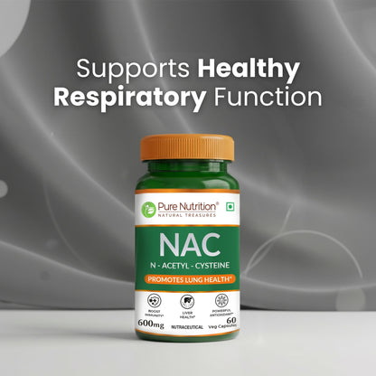 NAC 600mg | N-Acetyl Cysteine Capsules | Antioxidant Support Formula
