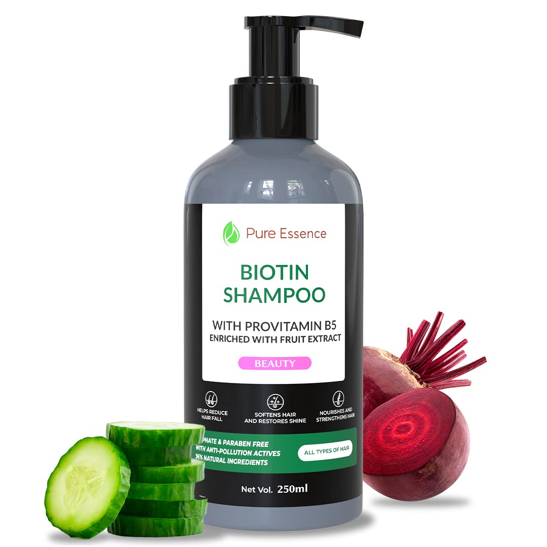 Biotin Shampoo with Provitamin B5 and Natural Fruit Extracts - 250ml | Supports Healthy Hair Growth and Strength