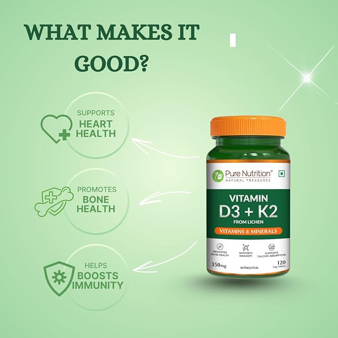Pure Nutrition Vitamin D3 + K2