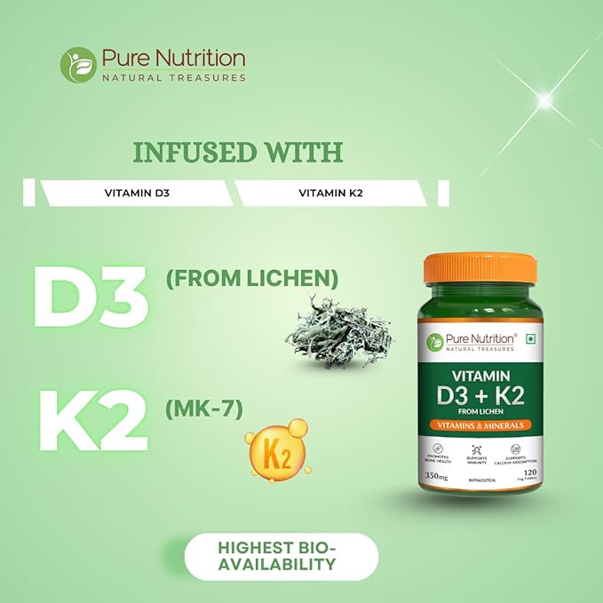 Pure Nutrition Vitamin D3 + K2