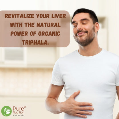 Organic Triphala 1200mg | Amla, Haritaki & Bibhitaki | Herbal Wellness Supplement | 120 Vegetarian Tablets