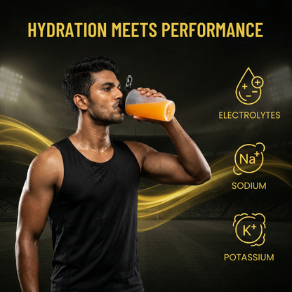 Peak Performance All-in-One BCAA Powder | 2:1:1 BCAA + Electrolytes + Taurine + Micronutrients | Orange Flavour| Orange Flavour| 250 g
