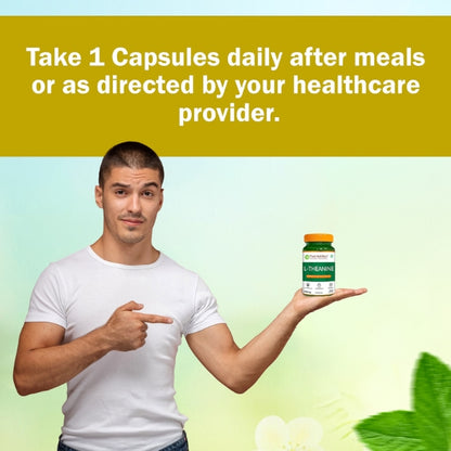 L-Theanine 200mg | Amino Acid Supplement | Cognitive & Relaxation Support