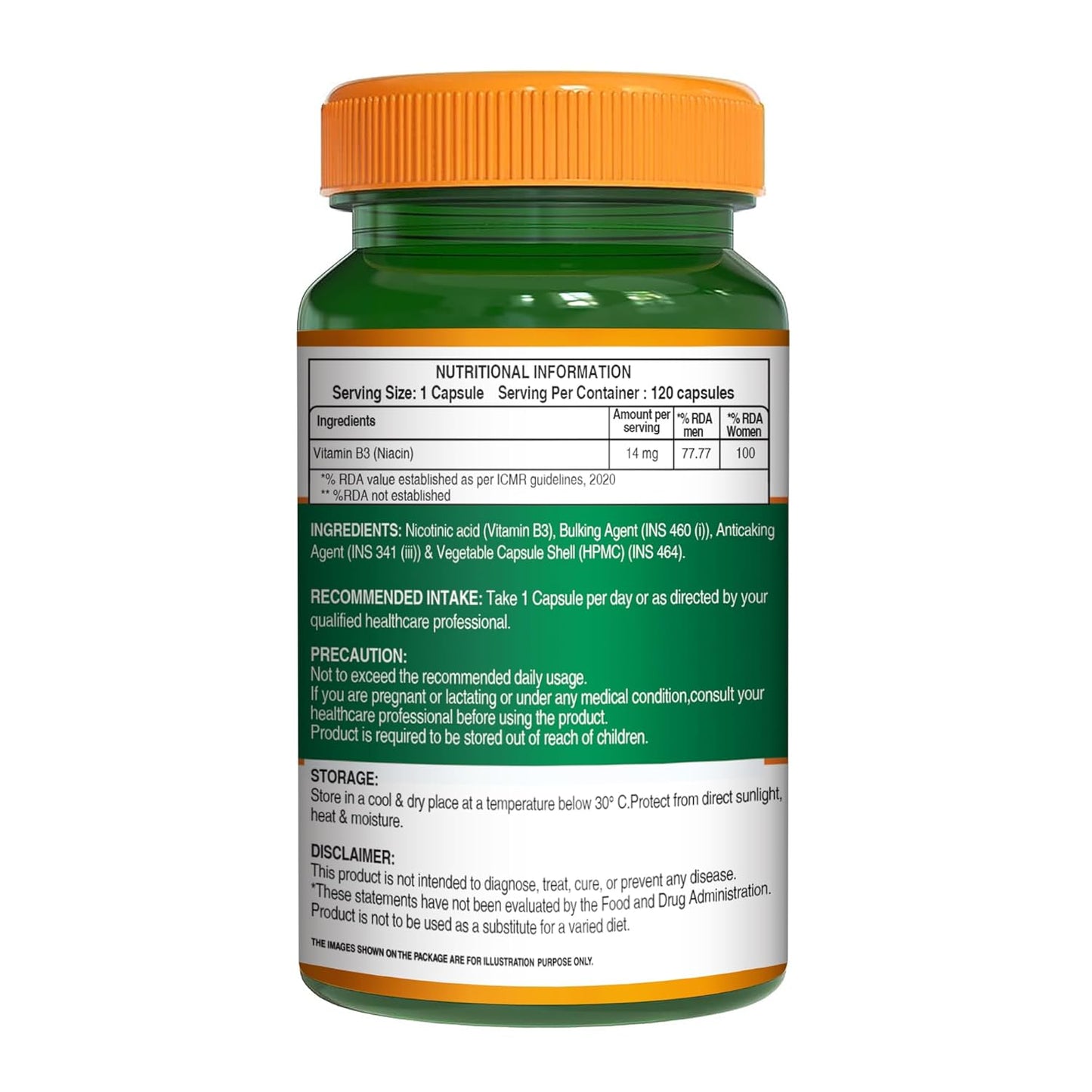 Pure Nutrition Vitamin B3 Niacin 
