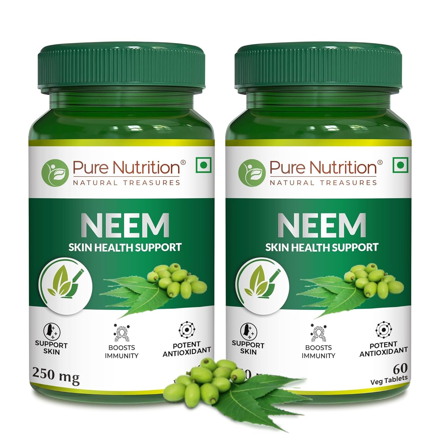 Neem Extract Tablet - 60 Vegetarian Tablets | Supports Healthy Skin and Boosts Immunity