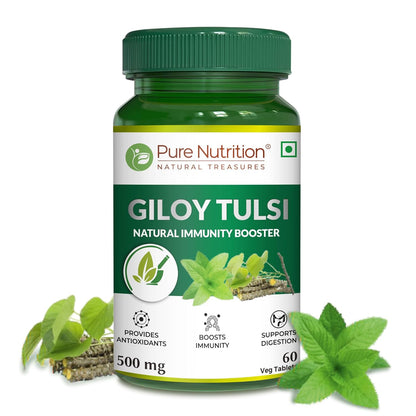 Giloy Tulsi Ghan Vati – Ayurvedic Supplement – 60 Tablets