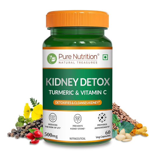 Kidney Wellness Supplement with Turmeric & Vitamin C | Supports Detox