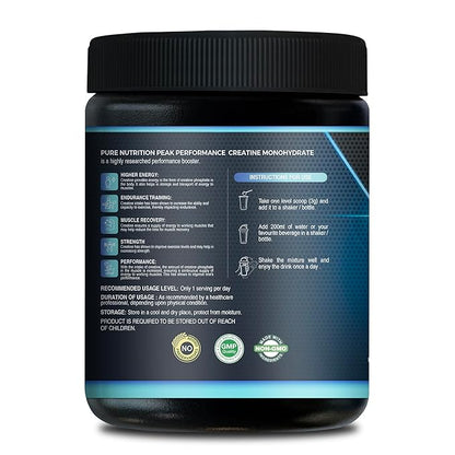 Pure Nutrition Micronised Creatine Monohydrate Powder (250g), Pre/Post Workout Supplement, Instant Energy for Athletic Performance, Fast Recovery, Increased Muscle Mass, Unflavoured, 33 Servings