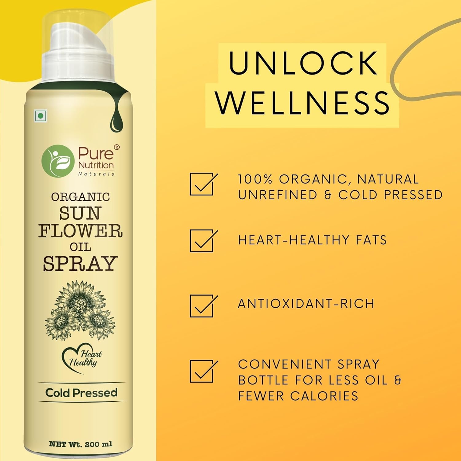 Pure Nutrition Organic Sunflower Spray