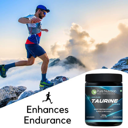 L-Taurine Powder - 200g | Amino Acid Supplement for Muscle Support and Hydration