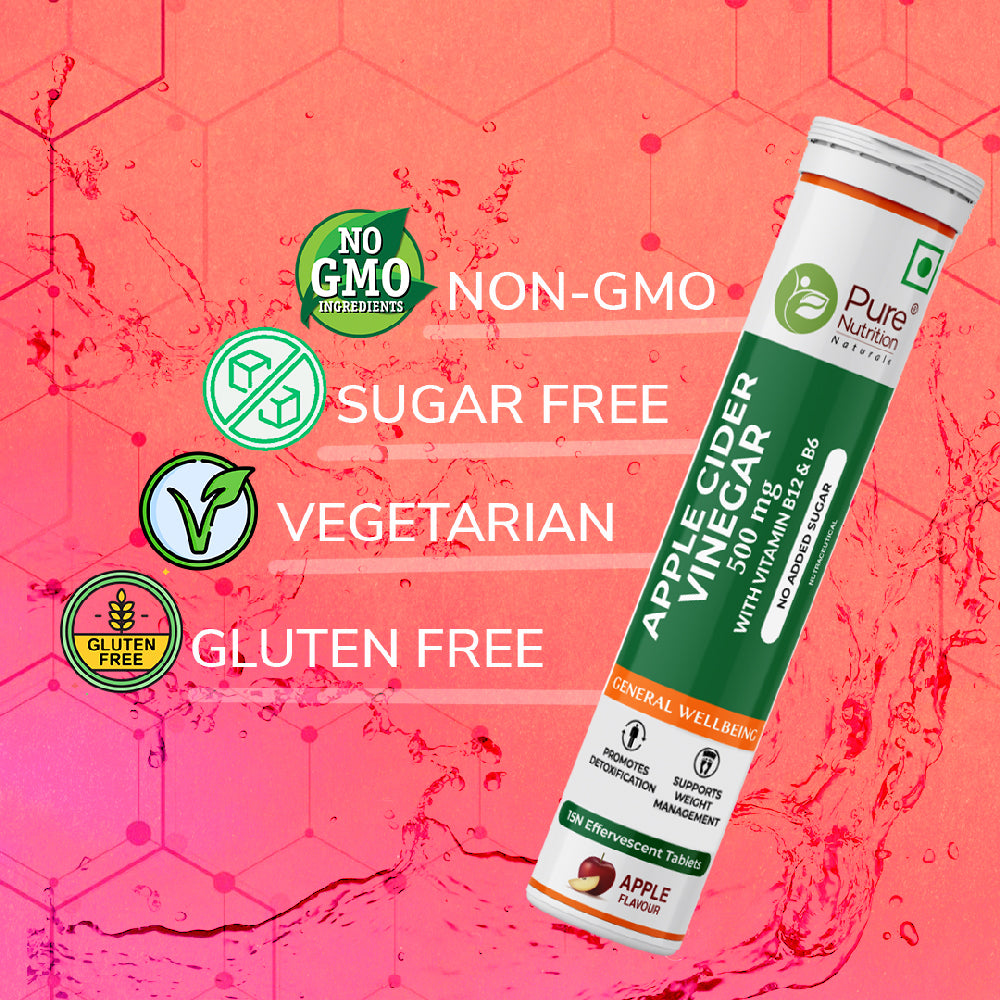 ACV Effervescent Tablet Weight Management & Gut Health | Apple Cider Vinegar