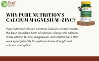 Calcium Magnesium Zinc with Vitamin D3 & K2 – Bone & Muscle Support | 60 Tabs | 120 Tabs