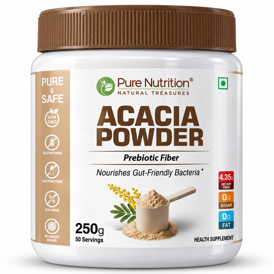Acacia Powder  Prebiotic Fiber for Gut Health & Digestive Wellness