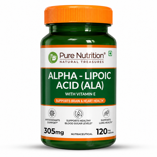 Alpha Lipoic Acid (ALA) 305 mg with Vitamin E | 120 Veg Tablets