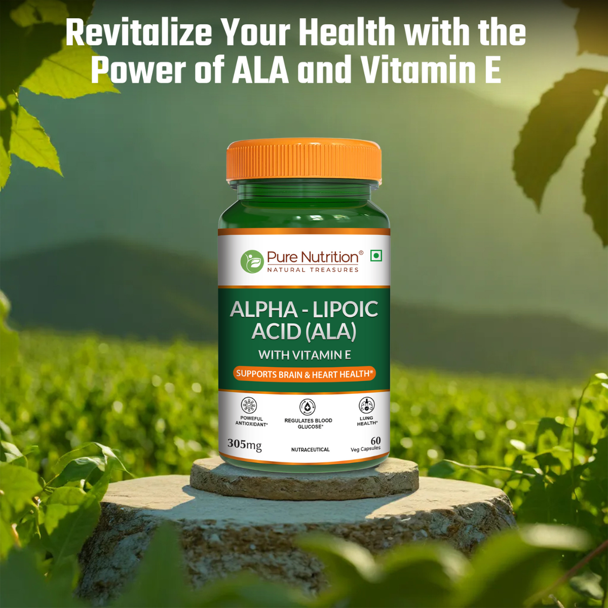 Alpha Lipoic Acid Capsules 305 mg | Supports Antioxidant