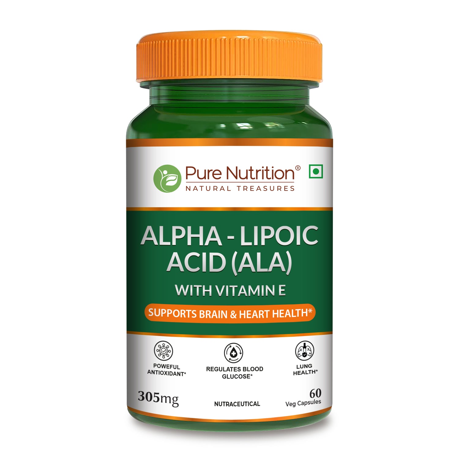 Alpha Lipoic Acid Capsules 305 mg | Supports Antioxidant