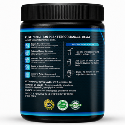 BCAA 5000mg 2:1:1 Ratio | Leucine, Isoleucine & Valine | Unflavoured Powder | Watermelon |Orange