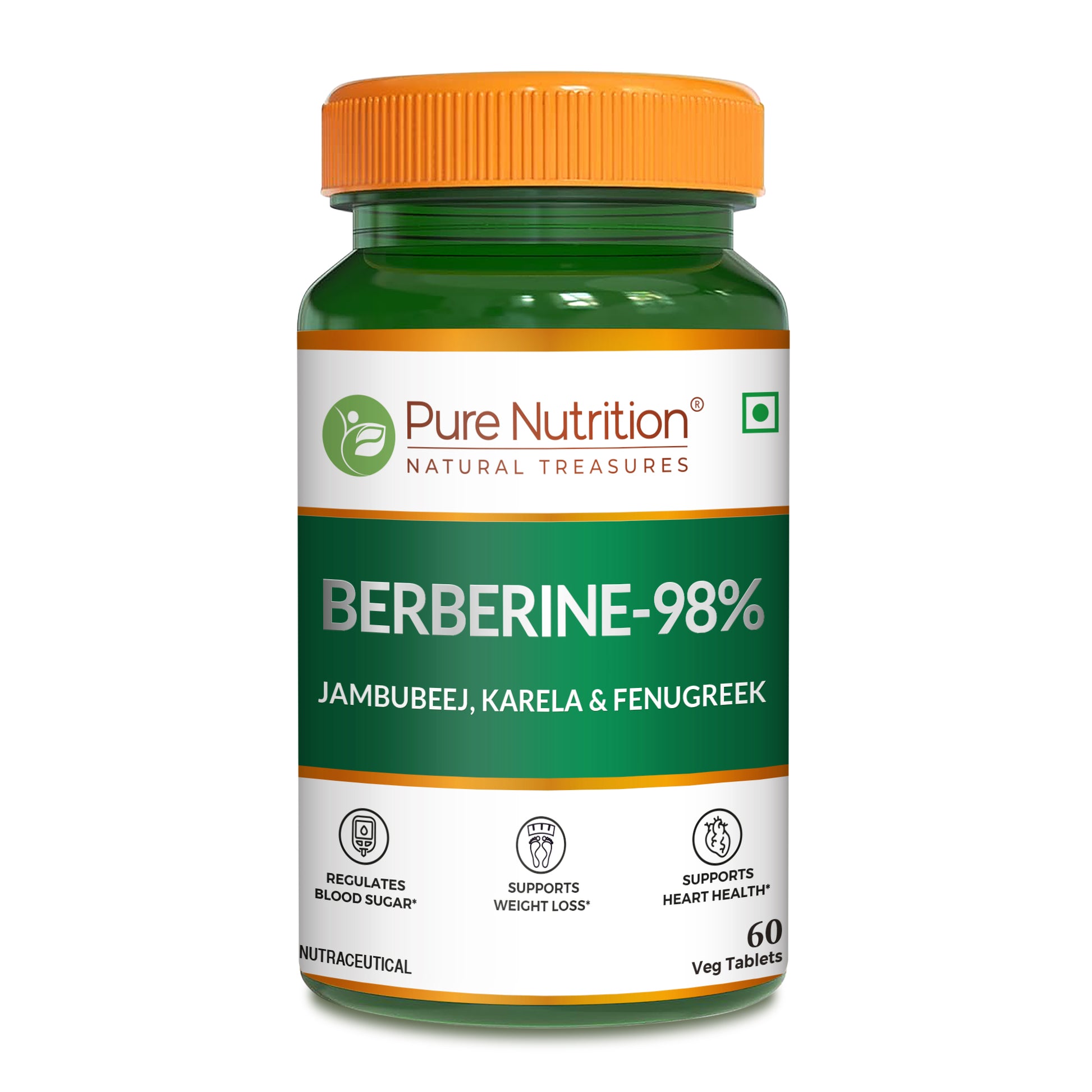 Berberine 98% – 60 Vegetarian Tablets
