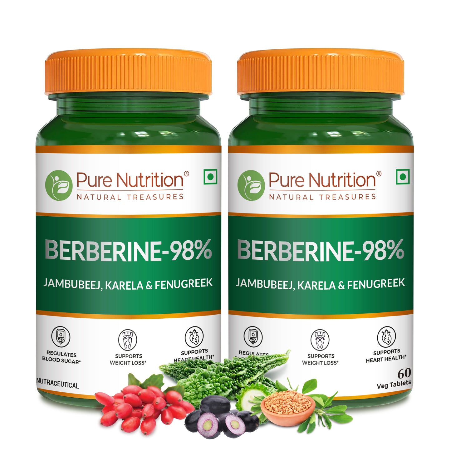 Berberine 98% – 60 Vegetarian Tablets