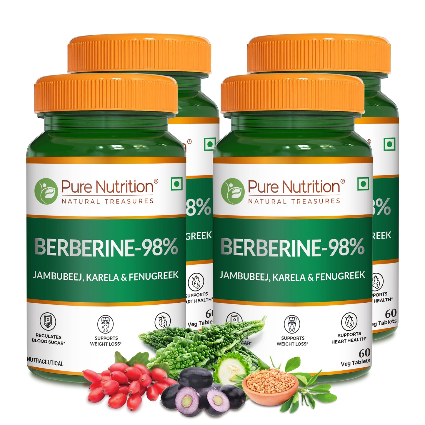 Berberine 98% – 60 Vegetarian Tablets