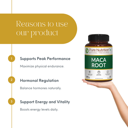 Maca Root Extract 1000mg | Peruvian Maca Root Supplement for Energy, Vitality & Daily Wellness Support