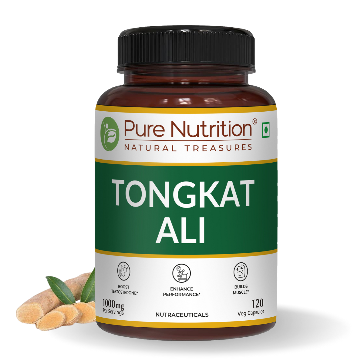 Tongkat Ali Supplement - 120 Veg Capsules | Supports Vitality, Stamina & Overall Wellness