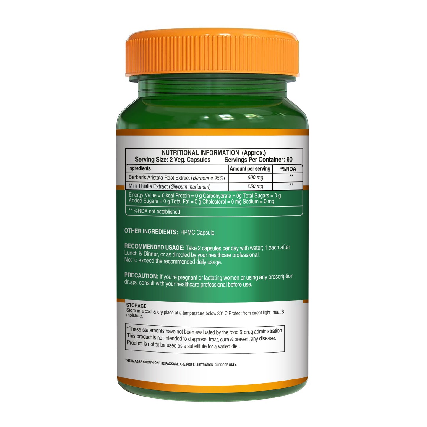Berberis Aristata 120 Veg Capsules