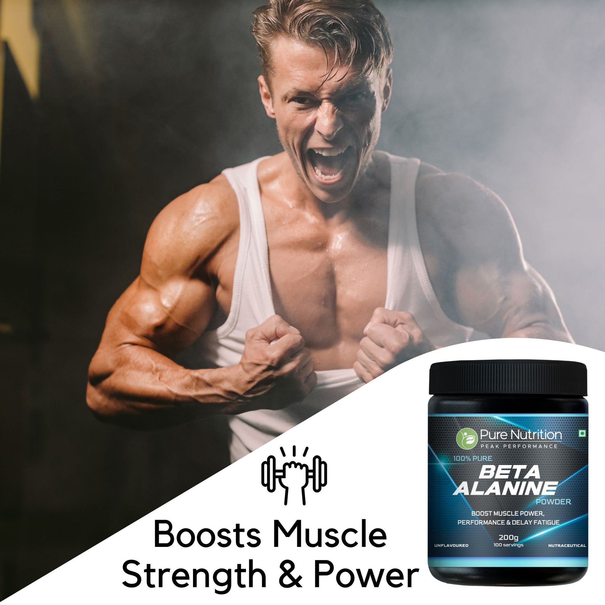 Pure Beta Alanine Powder – 200g Unflavored