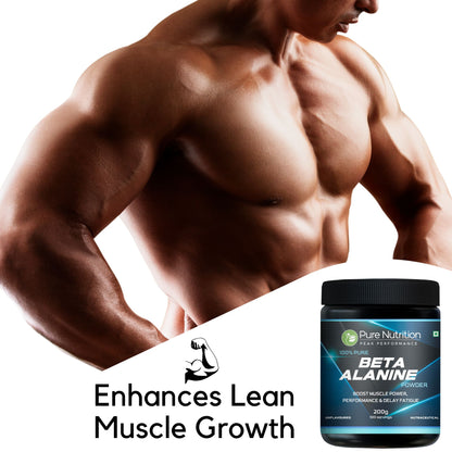 Pure Beta Alanine Powder – 200g Unflavored